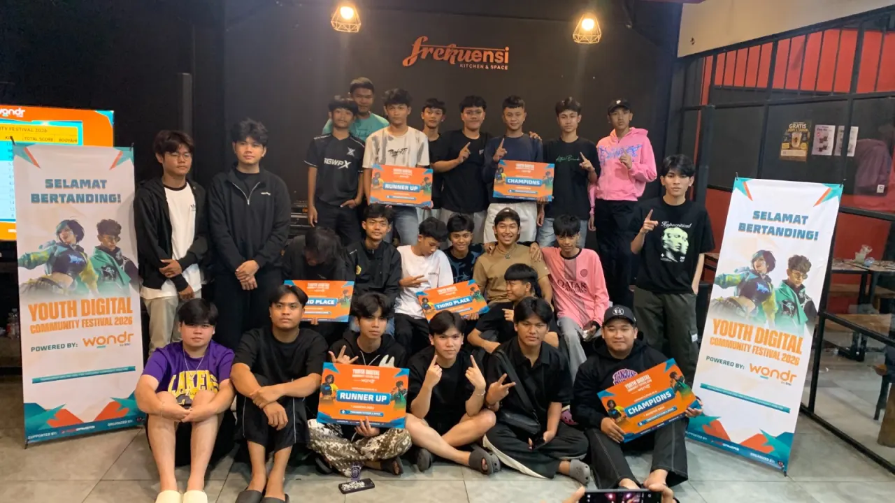 Gelaran Youth Digital Community Festival 2026 by wondr by BNI Sukses Besar, Jadi Magnet Komunitas Free Fire Depok